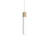 Lampa wisząca SOLO SAWN WHITE / PATINATED WOOD 1x mini GU10