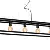 Lampa wisząca metalowa CAGE BLACK 5xE27 czarna