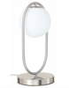 Lampka nocna stołowa elegancka Milano Ring E14 chrom mat