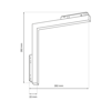 MAGNETIC TRACK L-DOWN 24W 4000K