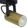 REDO BLACK/GOLD LAMPA SUFITOWA 2 PŁ GU10