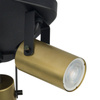 REDO BLACK/GOLD LAMPA SUFITOWA 4 PŁ GU10