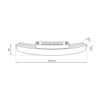 Zasilacz 100W 48V SLIM ROUND MAGNETIC do śr. 900mm